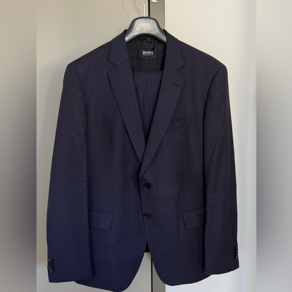 Hugo Boss Burgundy Suit